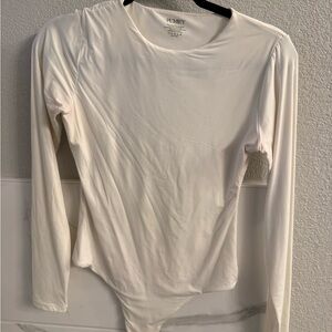 Elegant Cream Long Sleeve Bodysuit